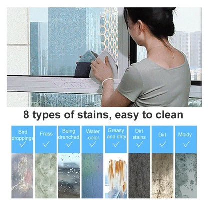 2025 Powerful Magnetic Window Cleaner Dual Sided for Home High Efficiency Glass Cleaning Durable and Reusable,Clean cotton