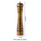 Wood Oak Salt and Pepper Grinder Multi-purpose Manual pepper grinder 5/8/10 Inch