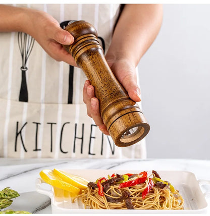 Wood Oak Salt and Pepper Grinder Multi-purpose Manual pepper grinder 5/8/10 Inch