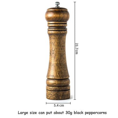 Wood Oak Salt and Pepper Grinder Multi-purpose Manual pepper grinder 5/8/10 Inch