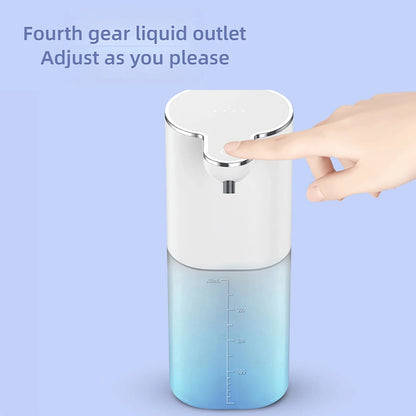 400ml Automatic Soap Dispensers USB Charging Smart Washing Hand Machine Infrared Sensor 4 Levels Adjustable for Bathroom Kitchen