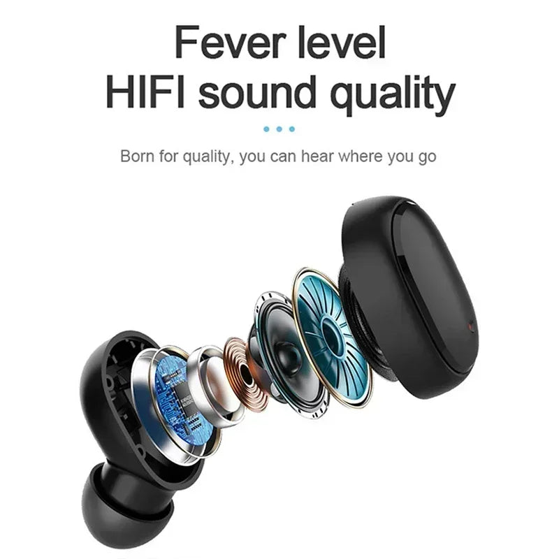 Wireless Earbuds Bluetooth 5.1 – TWS Headphones with Touch Controls & Deep Bass