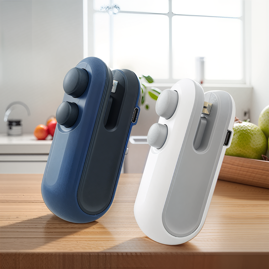Portable Bag Sealer for Food Storage - Mini Handheld Heat Sealer with USB Rechargeable Battery